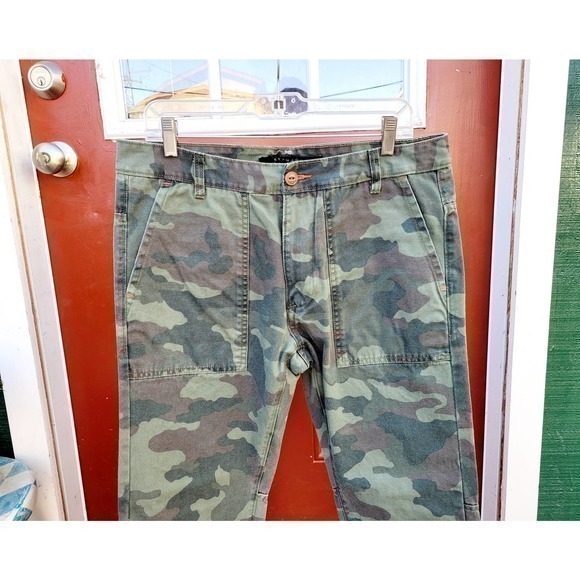 Sean John Green Camouflage Front Cargo Pockets‎ Men's Jeans Pants - Picture 4 of 10
